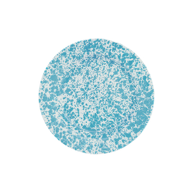 Splatter Dinner Plate Turquoise