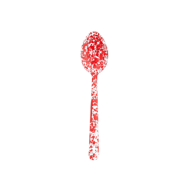 Splatter Large Serving Spoon Red
