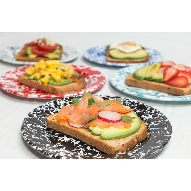 Splatter Salad Plate Red