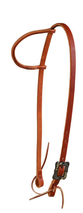 Berlin Rolled Ear Headstall w/ Black Steel Buckle