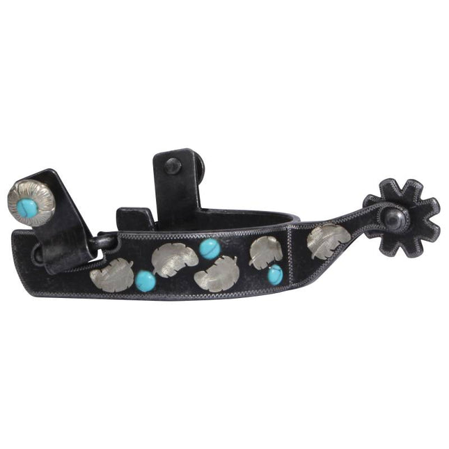 PC Spur Turquoise Feather 3/4"