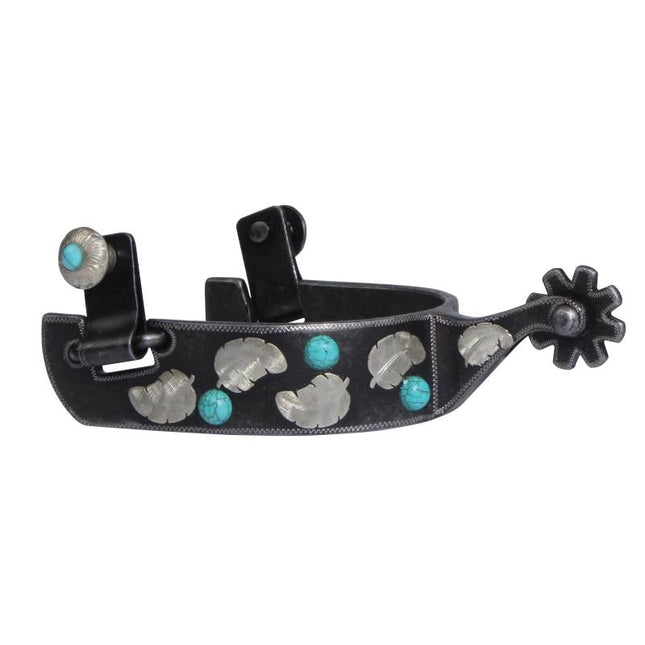 PC Spur Turquoise Feather 1"