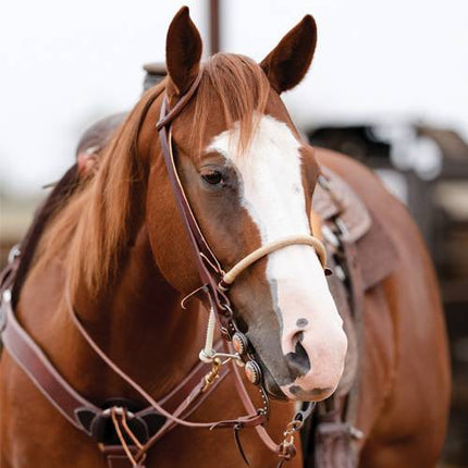 PC Noseband Braided Rawhide Natural