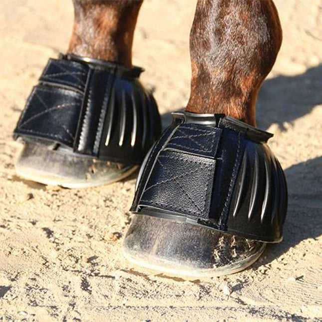 PC Bell Boot Rubber Open Front Black