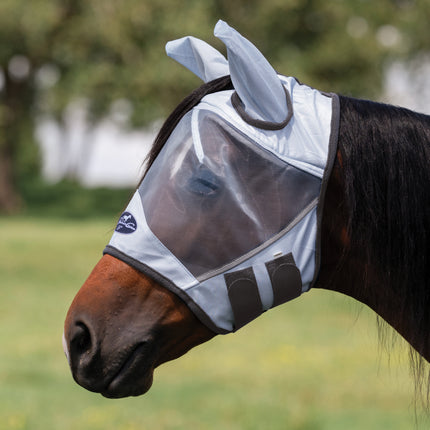 PC Fly Mask Horse Grey