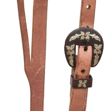 Berlin Split Ear Headstall Brown Iron Buckle