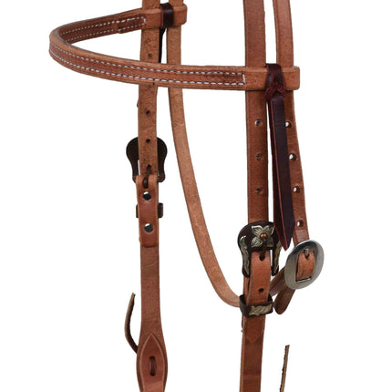 Berlin Browband Headstall w/ Brown Iron Buckle