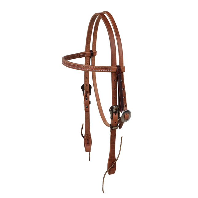 Berlin Browband Headstall w/ Brown Iron Buckle
