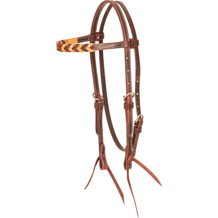 Martin Browband Headstall with Blood Knots Natural