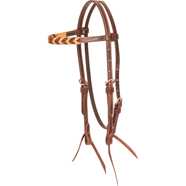 Martin Browband Headstall with Blood Knots Natural
