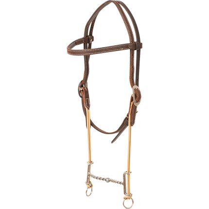 Classic Loomis Gag Browband Twisted Wire Snaffle