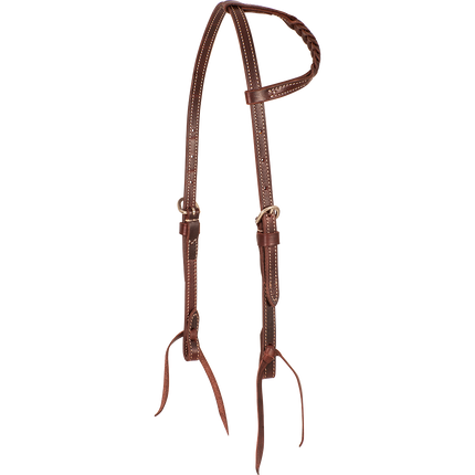 Martin Slip Ear Headstall with Blood Knots