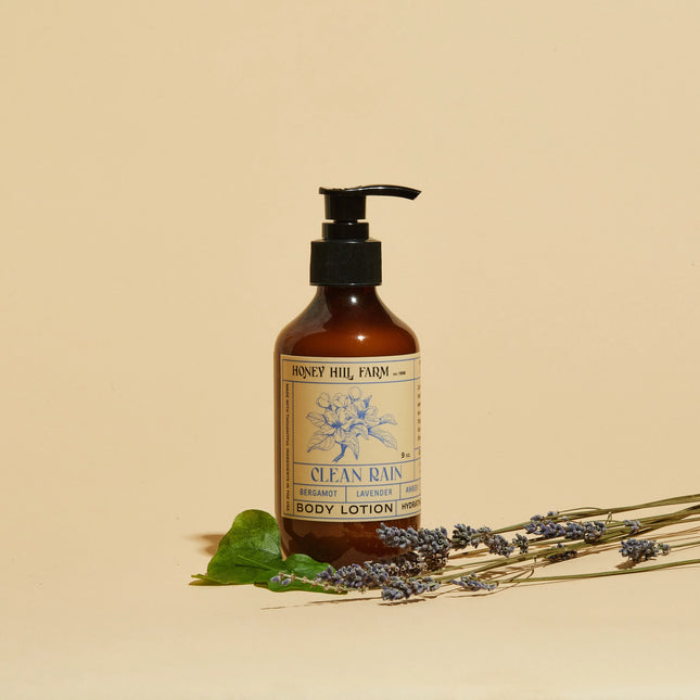 Honey Hill Farm Body Lotion 8oz - Clean Rain