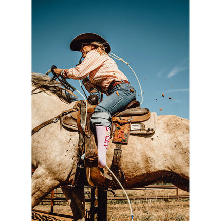 Lucky Chuck Lucky Lavender Light Pink Performance Boot Socks