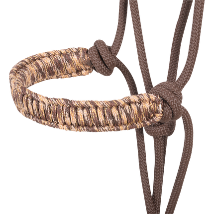 Cashel Braided Nose Rope Halter Brown Camo