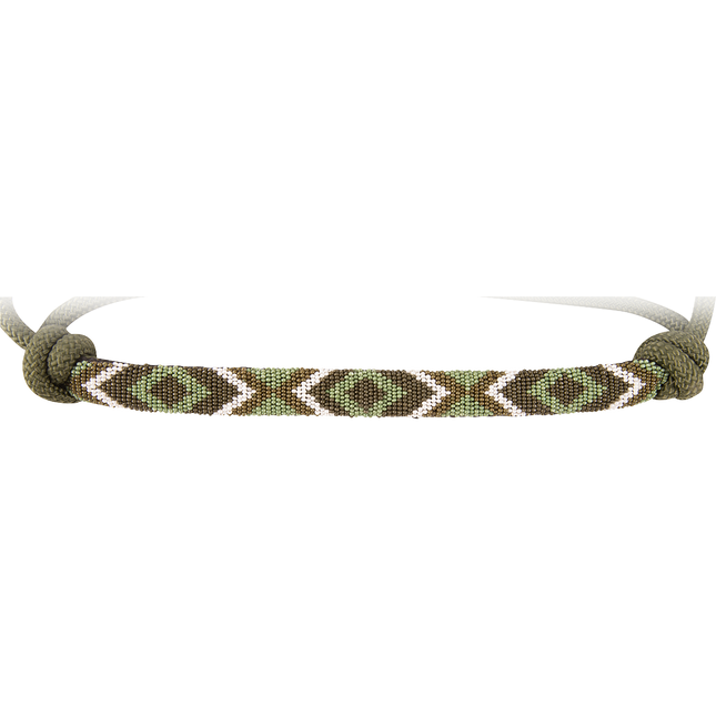Cashel Beaded Rope Halter w/ Lead Olive