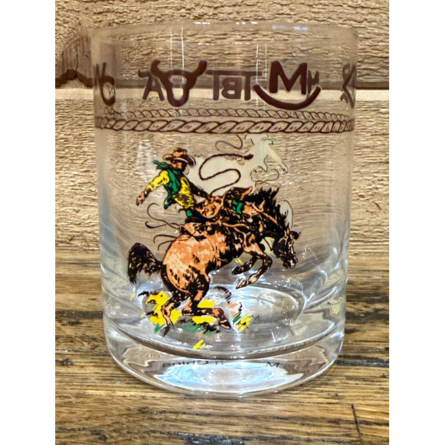 West Creation 14oz Whiskey Glass Bronco
