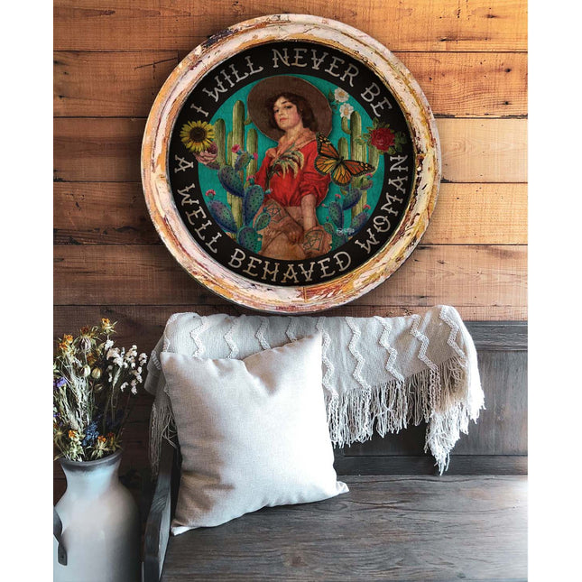 TM Never Well Behaved - Circle 20"