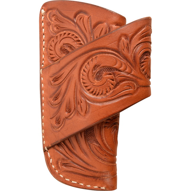 Martin Horizontal Knife Sheath with Floral Tooling