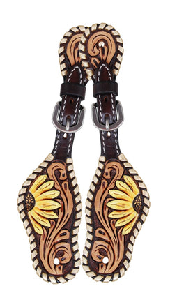 Rafter T Spur Straps Kids Sunflower Whipstitch