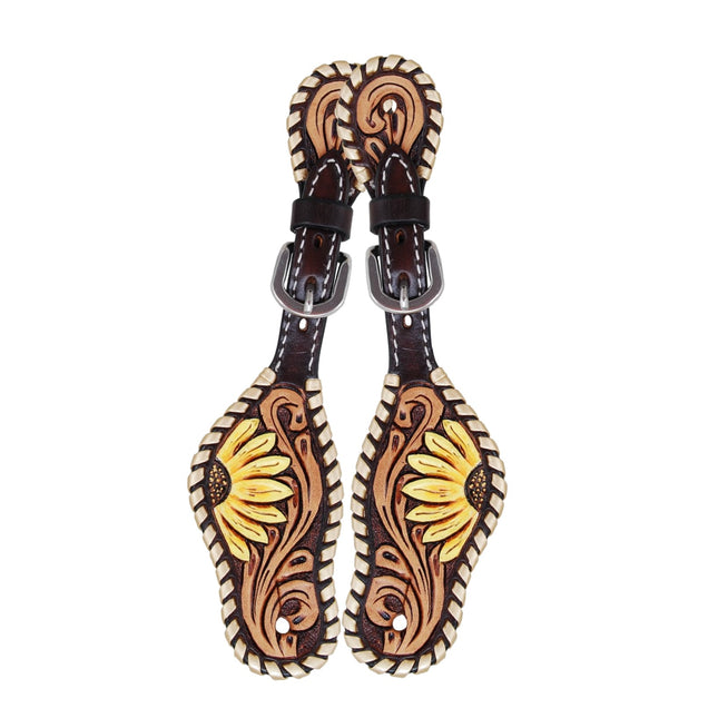 Rafter T Spur Straps Kids Sunflower Whipstitch