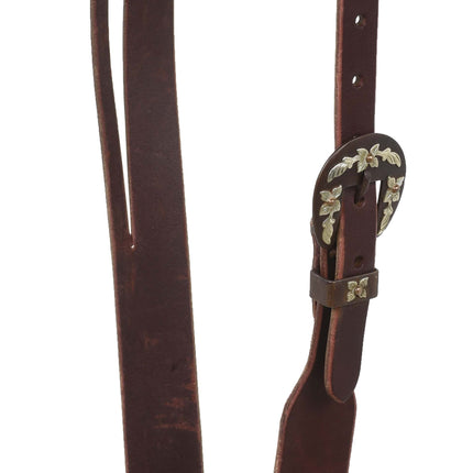 Split Ear Headstall Latigo Stainless Buckle