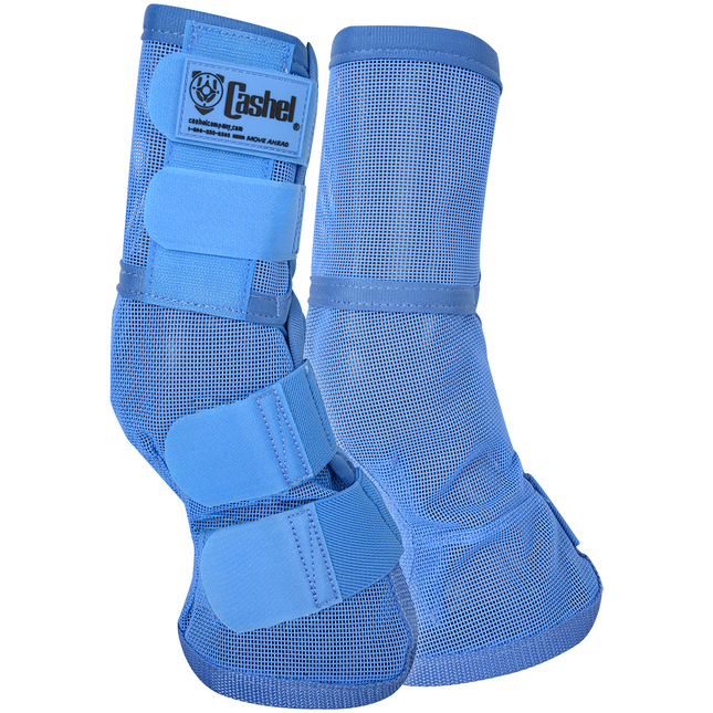 Crusader Leg Guard Fly Boots Blue Arabian