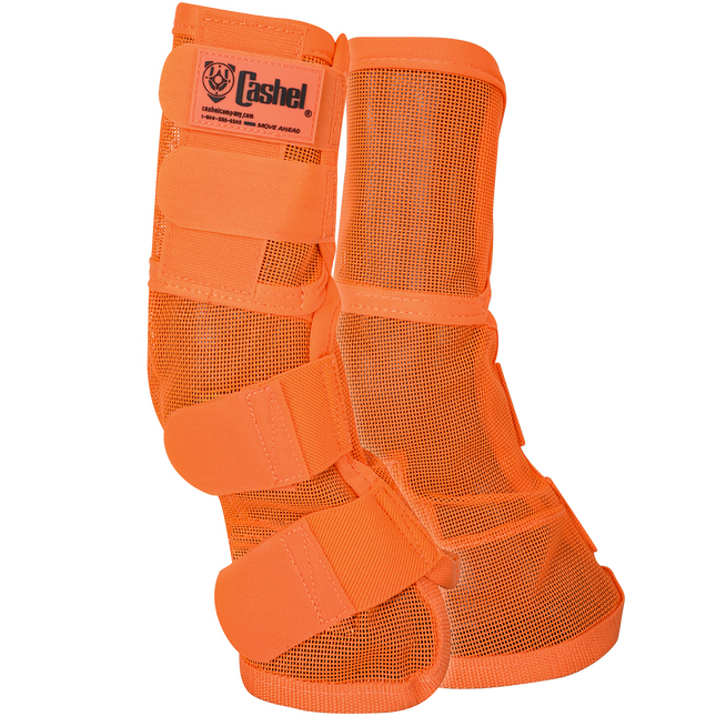 Crusader Leg Guard Fly Boots Orange Arabian