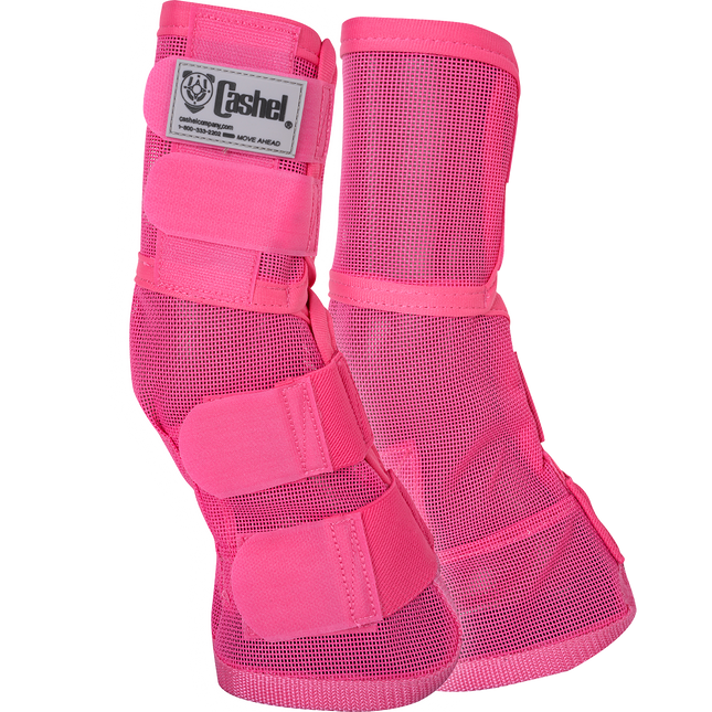Crusader Leg Guard Fly Boots Pink Arabian