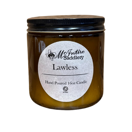McIntire Saddlery Candle 16oz - Lawless