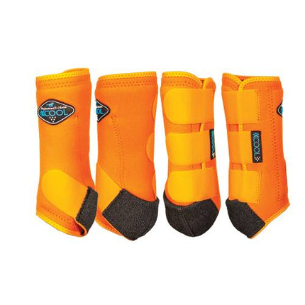 2XCool Sports Medicine Boot 4 Pack Orange