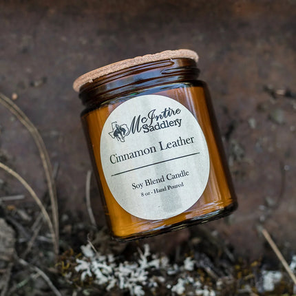 McIntire Saddlery Candle 16oz - Cinnamon Leather