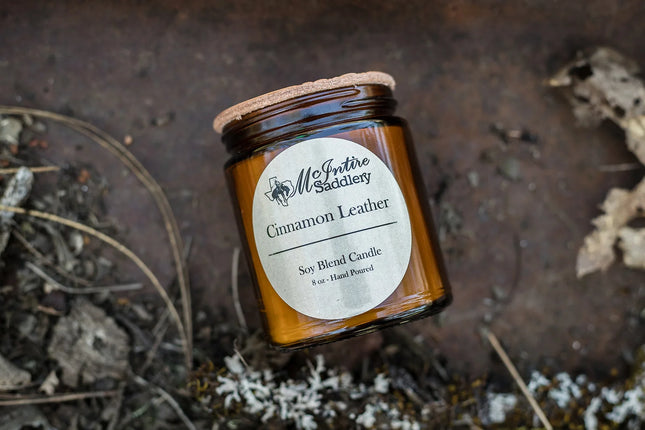 McIntire Saddlery Candle 16oz - Cinnamon Leather