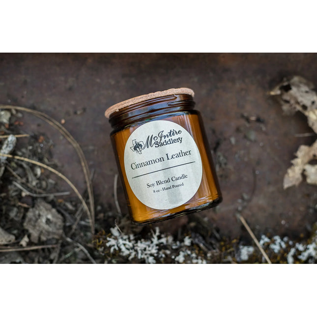McIntire Saddlery Candle 16oz - Cinnamon Leather