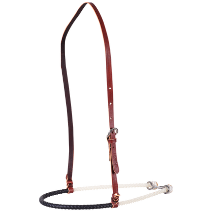 Single Rope Noseband with Shrink Tube Cover Black