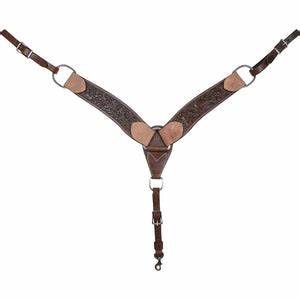 Cashel Breastcollar 2 3/4" Chocolate Desert Flower