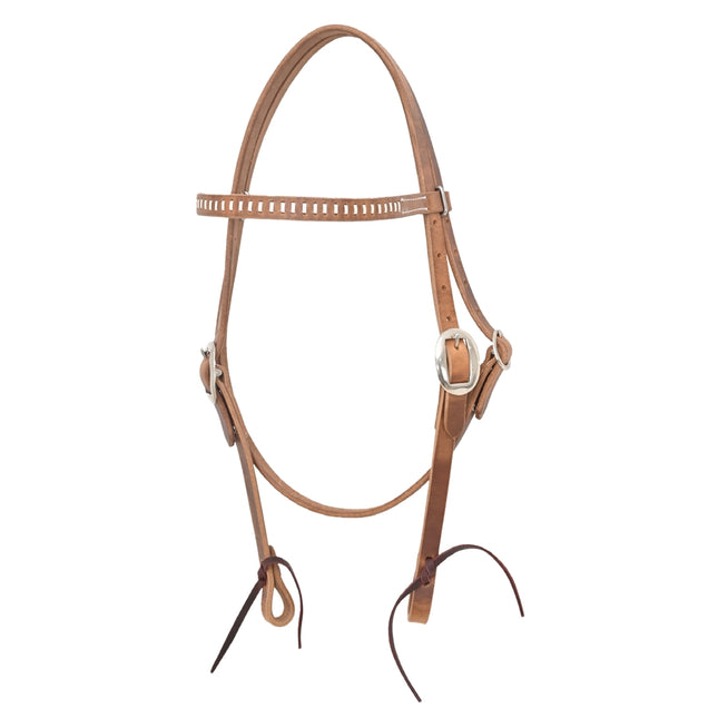 Oxbow Headstall Browband w. Rawhide Lace