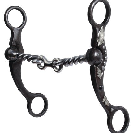 PC Feather Shank Twisted Wire Dogbone Black