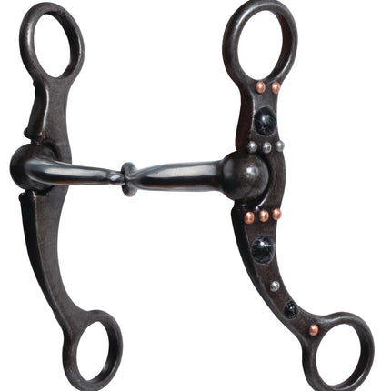 Dot Shank Snaffle Black