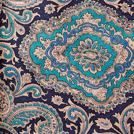 Wild Rags Paisley Blue and Gold