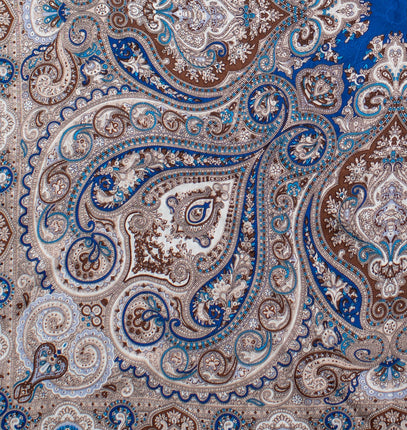 Wild Rags Paisley Royal and Brown