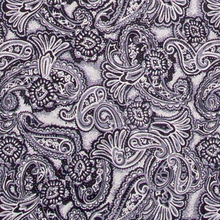 Wild Rags Paisley Silver and Smoke