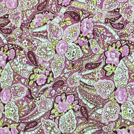 Wild Rags Calico Pink Floral Paisley