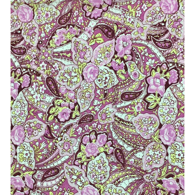 Wild Rags Calico Pink Floral Paisley