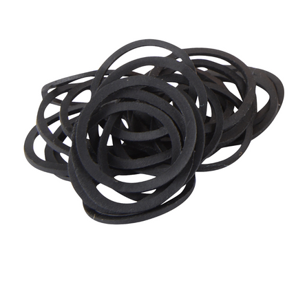 Rubber Braiding Bands Black