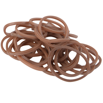 Rubber Braiding Bands Brown