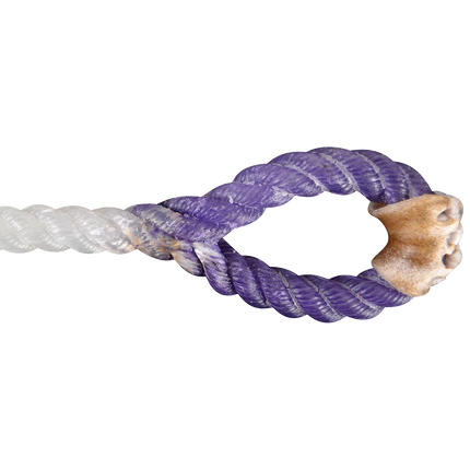 Rattler Racer Piggin String White 5/16" Purple Eye