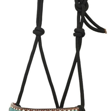 Rafter T Rope Halter w/ Turquoise Wash