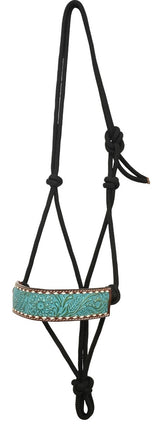 Rafter T Rope Halter w/ Turquoise Wash