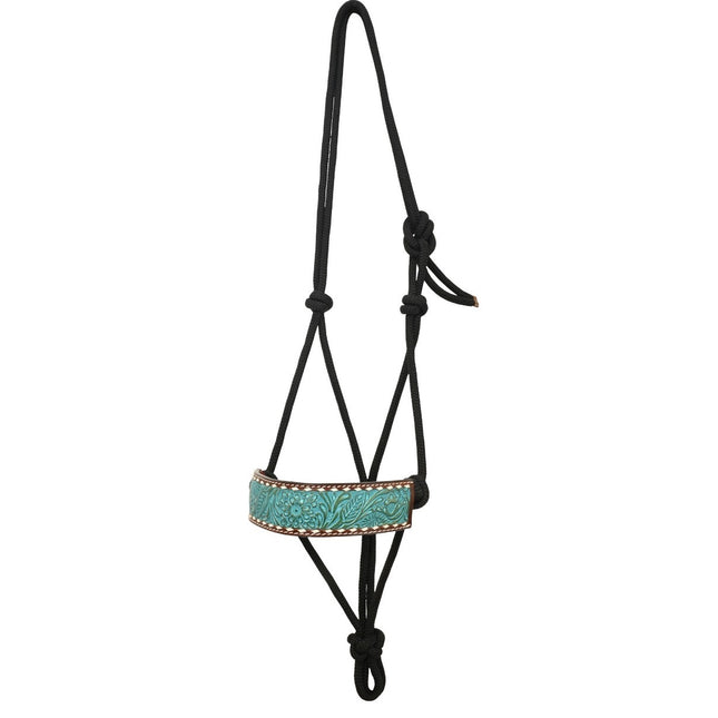 Rafter T Rope Halter w/ Turquoise Wash